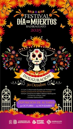 Vive las tradiciones mexicanas en Badiraguato con el Festival de Día de Muertos 2025