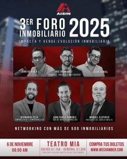 3er Foro Inmobiliario 2025, Impacta y Vende: Evolución Inmobiliaria