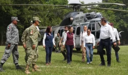 Por aire y tierra se atienden estados afectados por lluvias