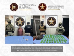 Operativos coordinados en Cajeme llevan a la captura de una persona y el aseguramiento de varias dosis de droga