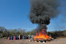 Incineran droga y medicamento caduco, destruyen maquinar tragamonedas