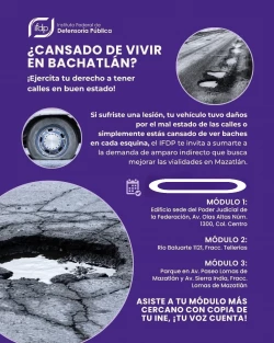 Instalan módulos para la recolección de firmas en pro a un sistema vial seguro en Mazatlán