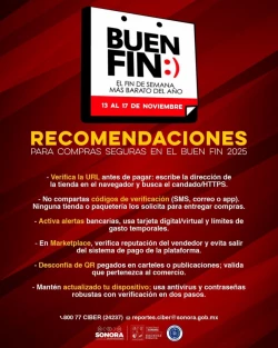 Brinda Unidad Cibernética orientación para evitar fraudes durante el Buen Fin 2025 