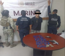 Detienen a dos hombres con presunta droga en operativos coordinados en Cajeme