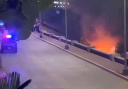 Dos personas pierden la vida en trágico incendio vehicular en Guasave