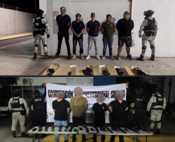 Detiene el Grupo Interinstitucional a 11 civiles, asegura arsenal