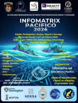 Ya inicio la convocatoria del concurso de ciencia y tecnología "Informatrix Pacífico" 2026