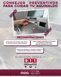 SSP llama a proteger el aguinaldo con medidas de prevención 