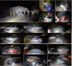 Aseguran 24 vehículos robados y blindados en operativo en Agua Prieta