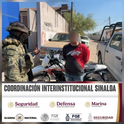 Grupo Interinstitucional detiene a dos hombres, aseguran dos motocicletas y dosis de presunta droga en distintos puntos de Mazatlán