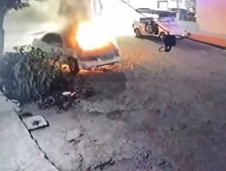 Incendian automóvil estacionado en la colonia Benito Juárez de Mazatlán
