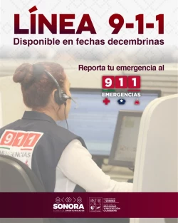 9-1-1 operará sin interrupciones en Sonora durante las fiestas de cembrinas