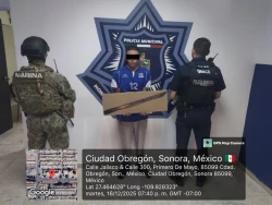 SSPM detiene a joven con arma blanca en la colonia Los Presidentes