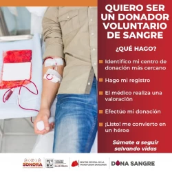 SSP Sonora invita a donar sangre y dejar atrás los mitos que ponen vidas en riesgo