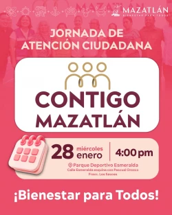 Jornada “Contigo Mazatlán” llegará hoy a Los Sauces