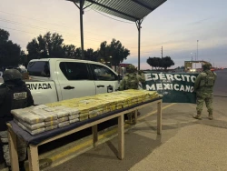 Ejército asegura 165 kilos de cocaína en San Luis Río Colorado