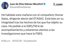 Homar Salas y su familia están bien: Alcalde de Culiacán