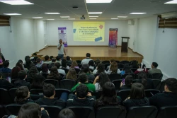 Campaña “Cámbiate el Chip: Bloquea la Violencia en el Noviazgo” llegó al Conalep Bugambilias