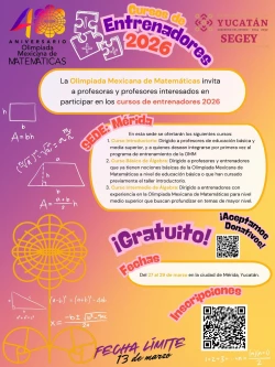 ¡De la teoría a la competencia! La Olimpiada Mexicana de Matemáticas celebra su 40 aniversario