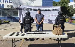 Detienen a un civil armado en Costa Rica, Culiacán