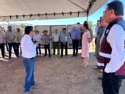Supervisan la tecnificación de riego en el campo 