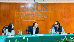 Gámez Mendívil gestiona ante el INSUS la regularización de predios