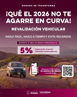 Último mes para pagar la revalidación vehicular en Sonora sin recargos