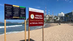 Instalan carteles informativos en playas de Mazatlán