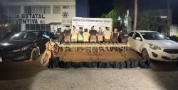 En la colonia San Benito personal del GOES detuvo a 8 personas
