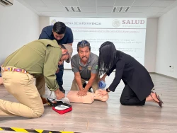 Capacitan a personal de Salud Municipal para atención de emergencias en Semana Santa