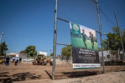 Juan de Dios Gámez supervisa avances en canchas de fútbol del “Mundial Social”, impulsado por la presidenta Claudia Sheinbaum