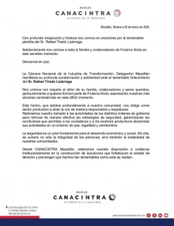 Canacintra solicita reforzamiento de seguridad tras asesinato de comerciante frutero en Mazatlán