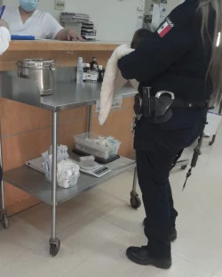Rescatan a bebé abandonada en plaza de la colonia Cumuripa