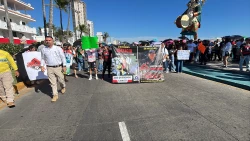 Se manifiestan para exigir la liberación de los profesores Dago y Temo en Mazatlán