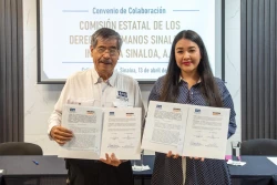 CEDH Sinaloa e Iniciativa Sinaloa firman convenio de colaboración