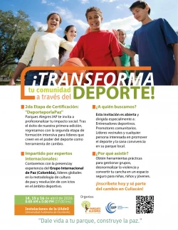 Inicia segunda etapa de certificación “Deporte por la Paz”