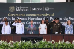 El amor al pueblo vence al entreguismo y a la ambición; la patria se ama y defiende: Presidenta Claudia Sheinbaum en 112 aniversario de la Defensa del Puerto de​​​​​​​ Veracruz