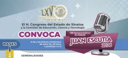 Abren convocatoria de oratoria 2026 en Sinaloa