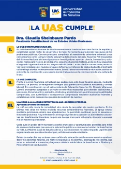 La UAS en riesgo de suspender actividades por insuficiencia financiera
