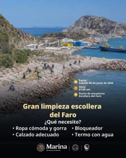 Invita ASIPONA a jornada de limpieza en la Escollera del Faro de Mazatlán 