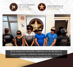 Detienen a cuatro personas con droga en Cajeme