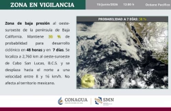 Lluvias puntuales muy fuertes, en Sonora y Sinaloa