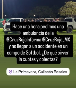 Retraso, falta de equipo y presunta negligencia: Cruz Roja Culiacán bajo cuestionamiento tras accidente de joven deportista