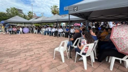 UAS zona sur se une a mitin- concentración para exigir apoyo federal