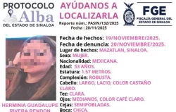 Colectivo de búsqueda confirma que cuerpo encontrado en mayo corresponde a esposa de periodista desaparecida en Mazatlán
