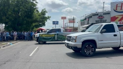 Bloquean agricultores Calzadas Aeropuerto en Culiacán