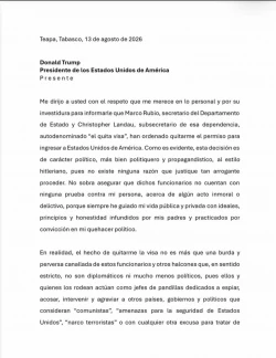 Cancelan la visa a “Andy” López Beltrán reclama con carta a Donald Trump