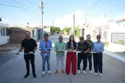 Rehabilitan la red sanitaria y pavimentan en San Joaquín y Benito Juárez