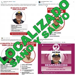 Localizan sano y salvo a conserje reportado como desaparecido en Hermosillo