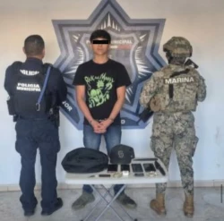 Detienen a cuatro menores de edad por robo, armas y droga en Cajeme.